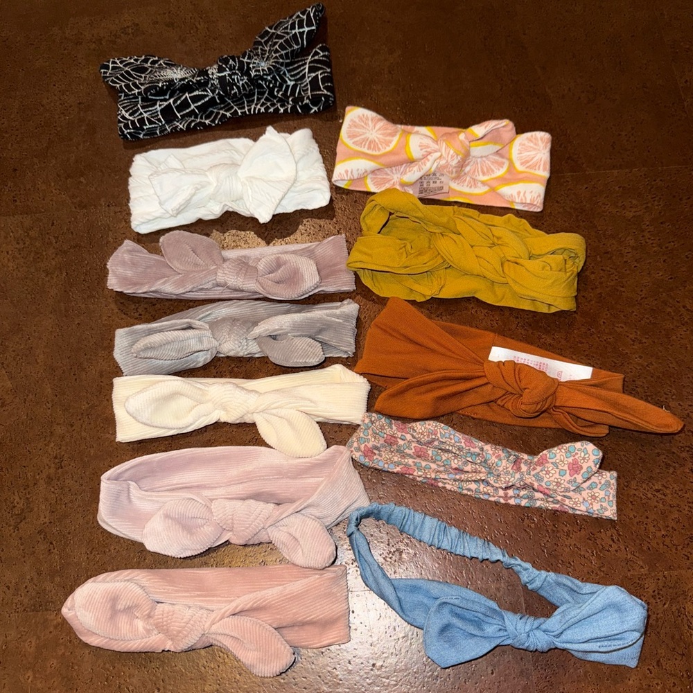 Baby headbands, baby hair accessories, misc baby headbands, baby hair wraps